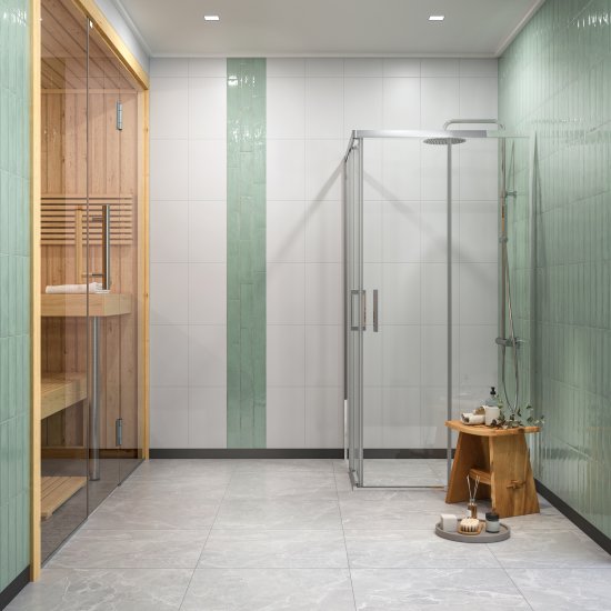 Плитка настенная KREAFORTA Вега 25x40 см 1.1 м² матовая цвет белый