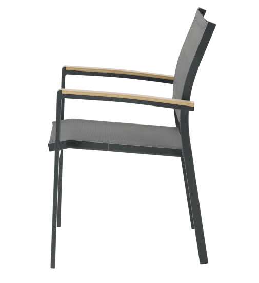 Кресло BEGINIA Beshtau Dark алюминий/ДПК