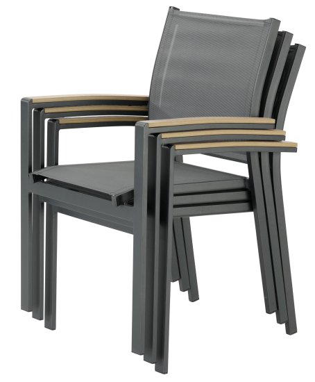 Кресло BEGINIA Beshtau Dark алюминий/ДПК