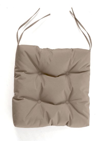 Подушка для кресла Дачные посиделки 40x40 см бежевая