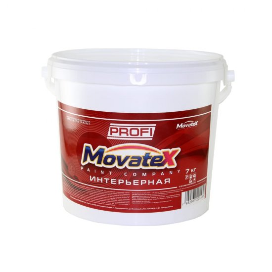 Интерьерная моющаяся водоэмульсионная краска Movatex PROFI