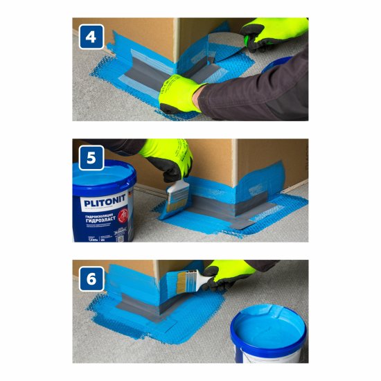 Лента гидроизоляционная Plitonit угол внешний 120x270 см (2шт.)