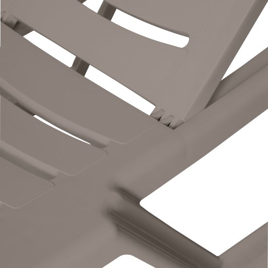 Шезлонг без подушки Элластик 187x32 см пластик коричневый