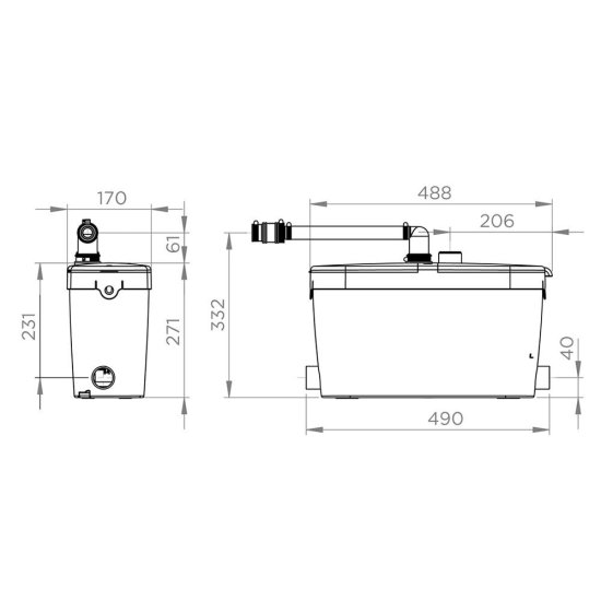 Насосная канализационная установка SFA Saniaccess Pump 80 л/мин (SANIACCESS4)