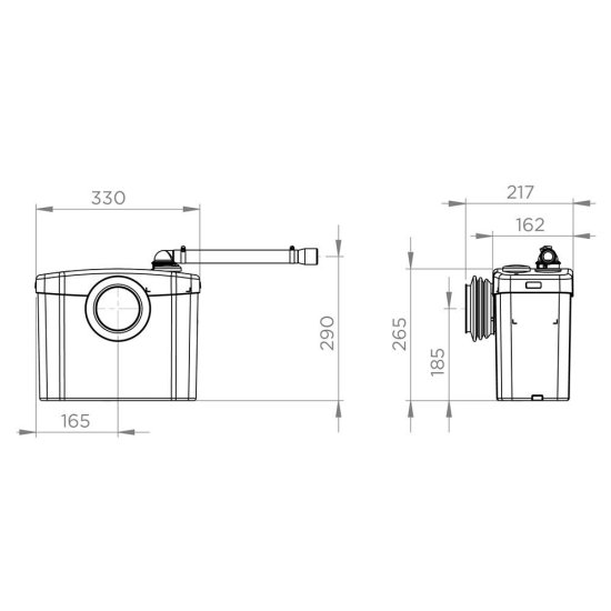 Насосная канализационная установка SFA Sanibroyeur 90 л/мин (SXSTD)