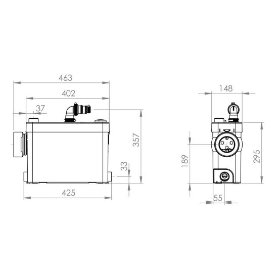 Насосная канализационная установка SFA Sanipack 95 л/мин (PA2STD)