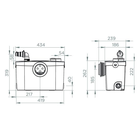Насосная канализационная установка SFA Sanipro 90 л/мин (Р30)