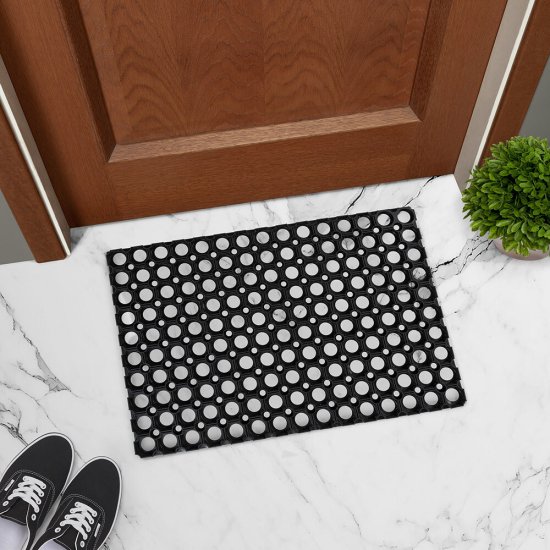 Коврик придверный резиновый Руберг 40х60 см черный