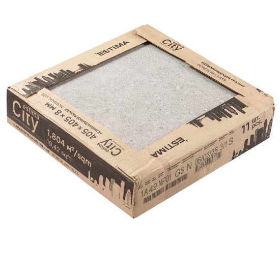 Керамогранит Estima Newport light grey 405х405х8 мм (11 шт.=1,804 кв.м)