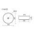 Раковина Ceramicanova Element 39 см накладная темный антрацит (CN6022MDH)