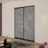 Дверь-купе 883x2252 мм бетон чикаго светлый/черный Elegant