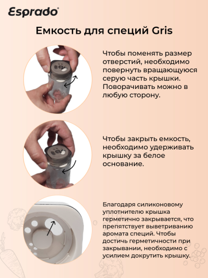 Банка для сыпучих продуктов Esprado 0.1 л стекло цвет прозрачный