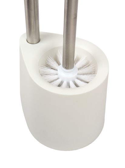 Стойка-ерш для унитаза айви пластик/металл белый