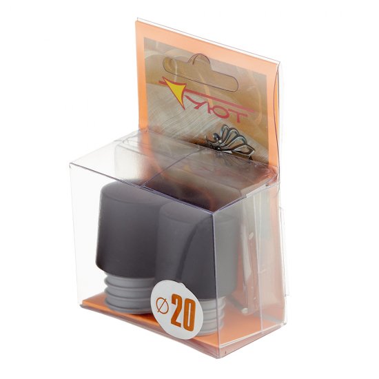 Наконечник Цилиндр d 20 мм черный 2 шт.