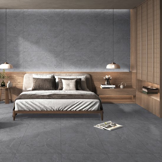 Глазурованный керамогранит Dalasso 60x120 см 1.44 м² гладкий цвет серый