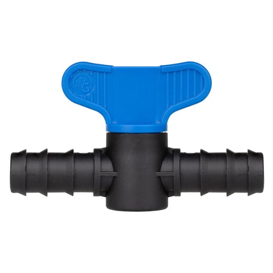 Кран проходной 5/8 для капельной трубки 16 мм MasterProf пластиковый (ДС.060100)