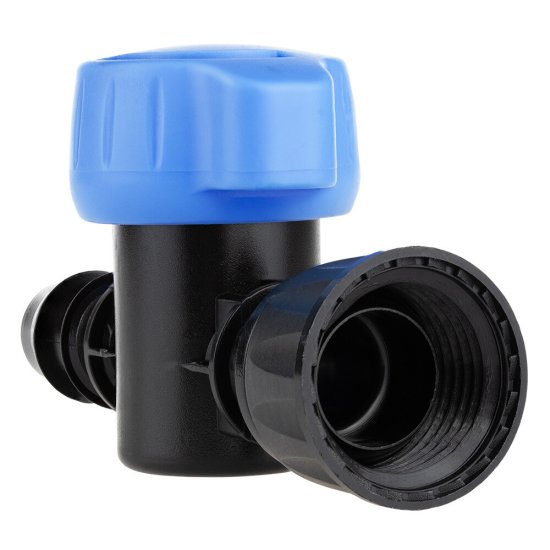 Кран переходной 1/2 для капельной трубки 16 мм MasterProf пластиковый (ДС.060098)