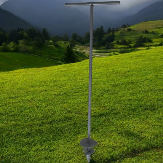 Бур садовый шнековый Инструм-Агро d150 мм 1000 мм Т-образная рукоятка (011241)