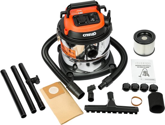 Пылесос строительный Спец ПС-1400М 1400 Вт 20 л