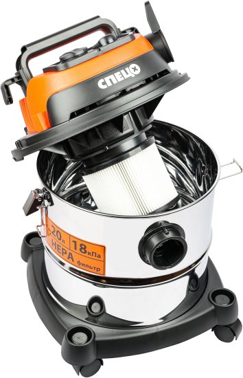 Пылесос строительный Спец ПС-1400М 1400 Вт 20 л