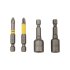 Набор бит Kranz (KR-92-0461) PH2/PZ2 50 мм с магнитным держателем (4 шт.)
