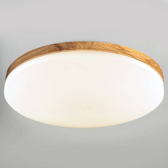 Светильник настенно-потолочный светодиодный Зора 90 Вт с пультом управления 34 м² регулируемый свет цвет белый