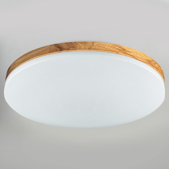 Светильник настенно-потолочный светодиодный Зора 90 Вт с пультом управления 34 м² регулируемый свет цвет белый