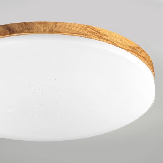 Светильник настенно-потолочный светодиодный Зора 90 Вт с пультом управления 34 м² регулируемый свет цвет белый