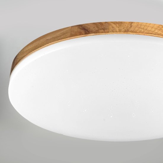 Светильник настенно-потолочный светодиодный Зора 90 Вт с пультом управления 34 м² регулируемый свет цвет белый