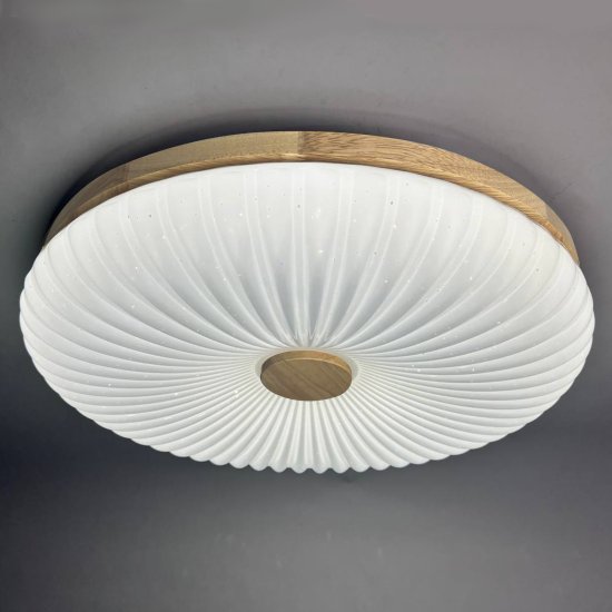 Светильник настенно-потолочный светодиодный Лила 90 Вт с пультом управления 34 м² регулируемый свет цвет белый