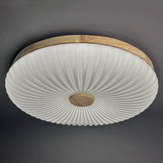 Светильник настенно-потолочный светодиодный Лила 90 Вт с пультом управления 34 м² регулируемый свет цвет белый