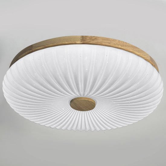 Светильник настенно-потолочный светодиодный Лила 90 Вт с пультом управления 34 м² регулируемый свет цвет белый