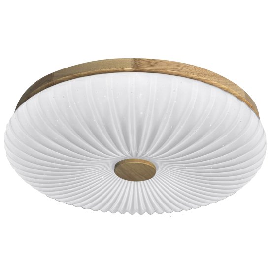 Светильник настенно-потолочный светодиодный Лила 90 Вт с пультом управления 34 м² регулируемый свет цвет белый