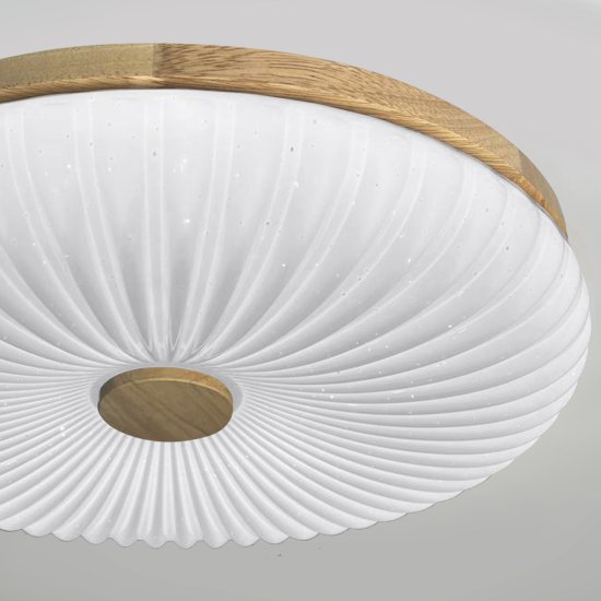 Светильник настенно-потолочный светодиодный Лила 90 Вт с пультом управления 34 м² регулируемый свет цвет белый