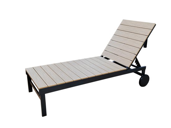 Шезлонг BEGINIA Beshtau Dark алюминий/ДПК