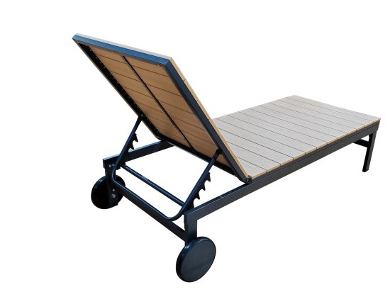 Шезлонг BEGINIA Beshtau Dark алюминий/ДПК