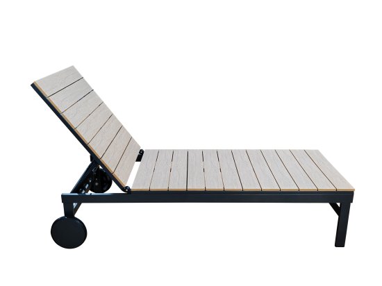 Шезлонг BEGINIA Beshtau Dark алюминий/ДПК