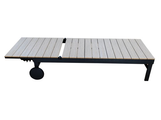 Шезлонг BEGINIA Beshtau Dark алюминий/ДПК