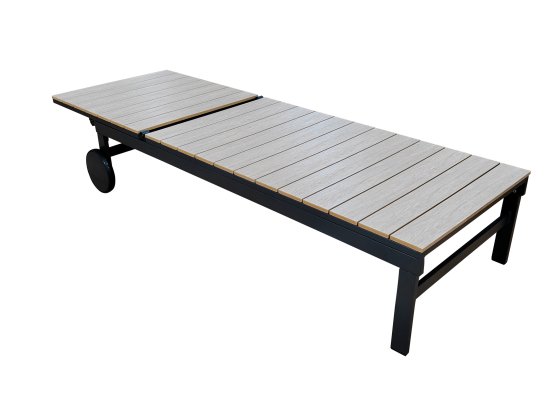 Шезлонг BEGINIA Beshtau Dark алюминий/ДПК