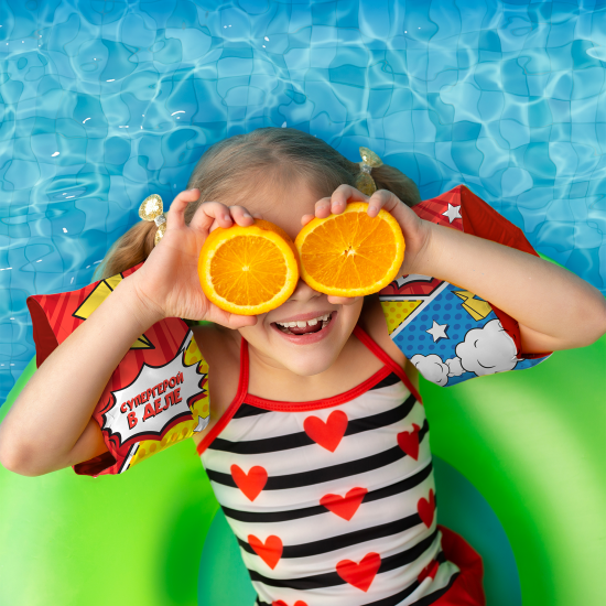 Детские нарукавники для плавания Герой ПВХ 15x14.5 см разноцветные