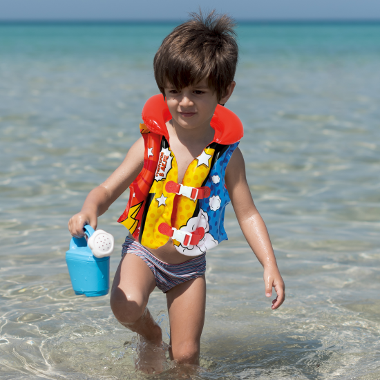 Надувной спасательный жилет Герой ПВХ 40x44 см разноцветный