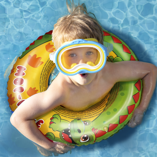 Надувной плавательный круг Динозавр ПВХ 50 см