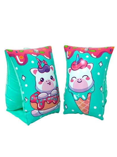 Детские нарукавники для плавания Единорог ПВХ 23x16 см разноцветные