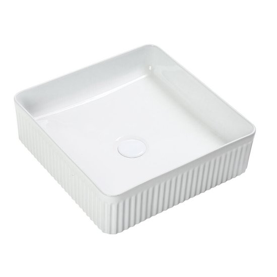 Раковина Corsa Deco Lines 37 см накладная белая (ABLVX37Q)