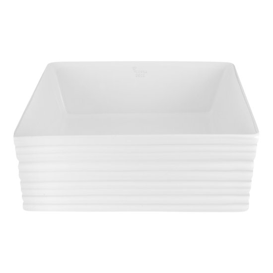 Раковина Corsa Deco Stripe200 38 см накладная белая (ABST38Q)