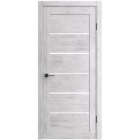 Дверь межкомнатная Флора-2 600х2000 мм ПВХ nordic grey oak со стеклом