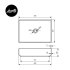 Раковина Lavelly Slimshell 60 см накладная тонкостенная черная (ABSL60B)