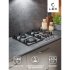 Варочная панель газовая Lex GVG 645 GR 4 конфорки серая