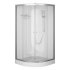 Душевая кабина AM.PM X-Joy 100x100, 1/4 круга, профиль матовый хром, стекло прозрачное