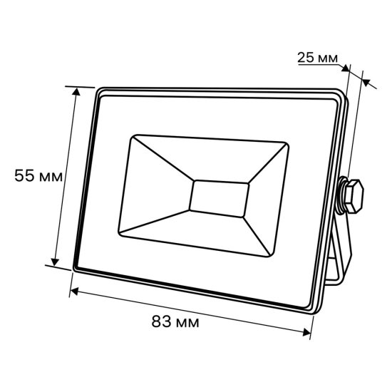 Прожектор светодиодный Ritter Profi 6500K 10 Вт IP65 черный